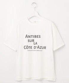 23区 S 【SLOW/一部店舗限定】MVSコットン デザイン ロゴTシャツ