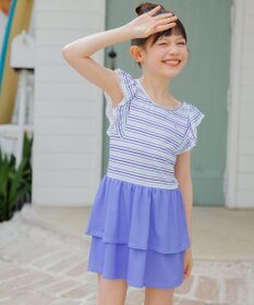 組曲 KIDS 【SS-Lサイズ】 フリルスカートスイムウェア(ワンピース)