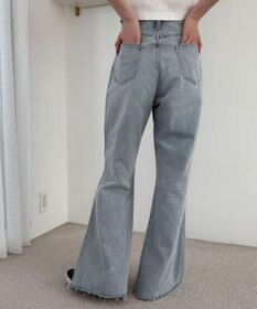 WEGO ダメージフレアデニムパンツ