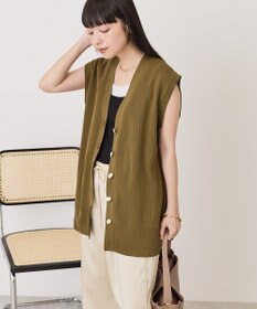 AMERICAN HOLIC 金ボタンニットジレ