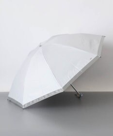 AURORA 【 BLAO（ブラオ）】サマーシールド　ストライプオーガンジーテープ晴雨兼用傘 (折りたたみ)
