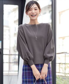 Tiaclasse 【安田美沙子さん着用・新色追加・洗える】ボリュームパフスリーブニット