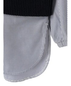 Green Parks ニットソードッキングチュニック