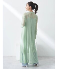 earth music&ecology ＳＥＴ２点シアーワンピース＋ペチワンピース