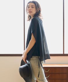 UNFILO 【洗える】シアーレイヤード Tシャツ