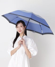 MOONBAT FURLA(フルラ) カラーボーダー 折りたたみ傘 大きめ 55cm 日本製