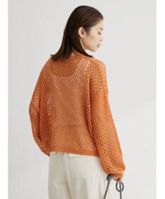 Green Parks メッシュ編みニットプルオーバー