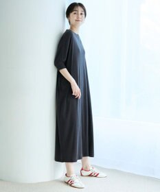 UNFILO ドライタッチフライス ドルマンワンピース