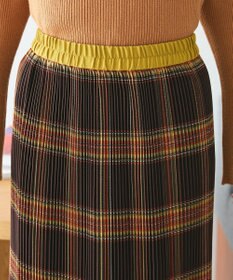 CRAFT STANDARD BOUTIQUE 配色チェックプリーツスカート