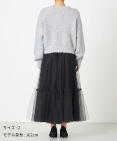 NAVE 【Nave・洗える】ラメニット カーディガン