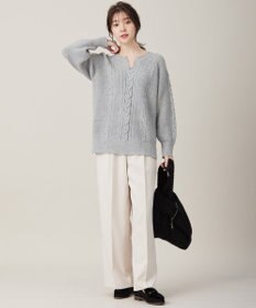 ANY SIS 【BAILA12月号掲載・貴島明日香さんコラボ】ハイカットリターン ワイドパンツ