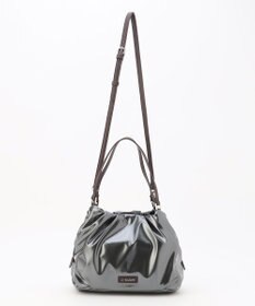 LA BAGAGERIE ソフトエナメル2WAYハンドバッグ Mサイズ