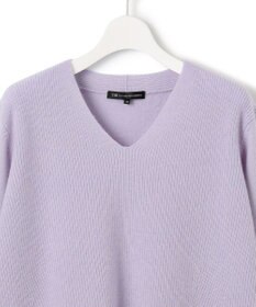 23区 【WEB限定】カシミヤブレンドバルキー Vネック ニット