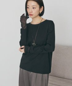 AMERICAN HOLIC 袖チュールレイヤードプルオーバー