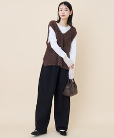 AMERICAN HOLIC 袖チュールレイヤードプルオーバー