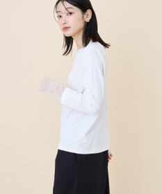 AMERICAN HOLIC 袖チュールレイヤードプルオーバー