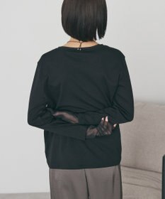 AMERICAN HOLIC 袖チュールレイヤードプルオーバー