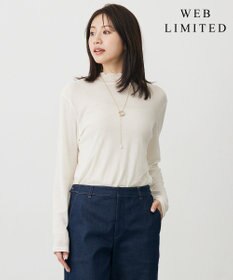 J.PRESS LADIES 【WEB限定】シアーストレッチフライス メローネック シアー カットソー