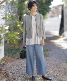 J.PRESS LADIES S 【WEB限定カラーあり】スムースジャージー フレアー カットソー