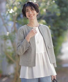 J.PRESS LADIES 【WEB限定カラーあり】スムースジャージー フレアー カットソー