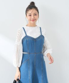 earth music&ecology サイドカットデニムキャミワンピース