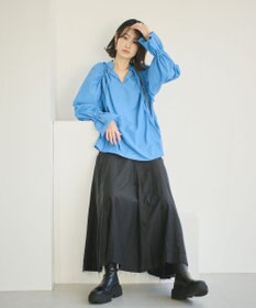 #Newans 【ANSWER for 骨格ナチュラル】ギャザーショルダーシャツ