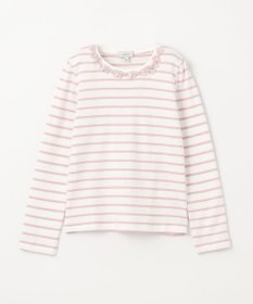 ANY KIDS リボン×ボーダー長袖Tシャツ