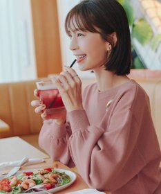 Tiaclasse 【安田美沙子さん着用・新色追加・洗える】ボリュームパフスリーブニット