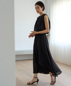 UNFILO ヴィンテージシアー ギャザーワイドパンツ