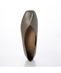 ing <ing>【WEB限定】スクエアトゥVカットフラットシューズ