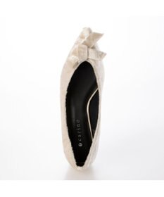 MODE ET JACOMO <carino>ベルベットリボンパンプス