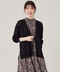 ANY SIS 【洗える】シアーVネック カーディガン