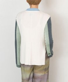 TRICOTE バイカラーニットシャツ