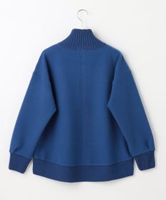 J.PRESS LADIES L ニードルパンチ ハーフジップ カットソー