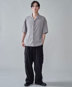 WEGO クレープオープンカラーシャツ（SS）