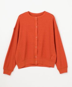 ANY シアーワッフルカーディガン