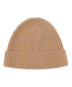 23区 ピュアカシミヤ ニット帽 キャメル系