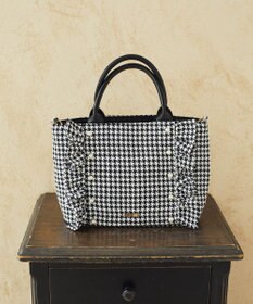 Maison de FLEUR 2Way千鳥柄フリルトートMバッグ