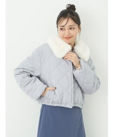 earth music&ecology ファーカラーブルゾン