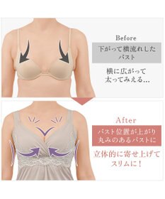 BRADELIS New York 【BRADELIS NewYork peace】綿混キャッチFITブラスリップ23 ブラデリス 補正下着