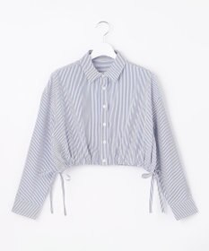 Feroux 【洗える】ショート丈ドロスト シャツ