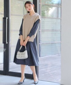 Tiaclasse 【洗える】ピーチスキンAラインワンピース