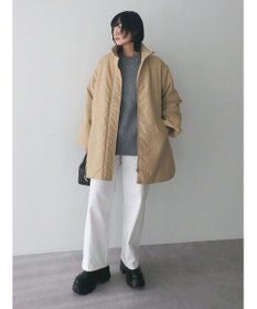 Green Parks 中わたスタンドカラーミドル丈ブルゾン