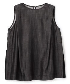 uncrave リヨセルデニム ノースリーブブラウス