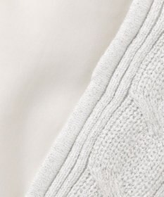 23区GOLF 【WOMEN】ラメケーブルジップアップカーディガン　防風裏地付き