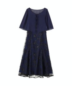 YECCA VECCA 【2点SET】フラワー柄スパンコール刺繍ドレス