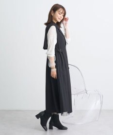 earth music&ecology サイドプリーツジレンチ