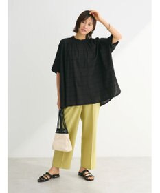 Green Parks インド綿 チェックドビーブラウス