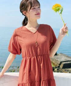 Tiaclasse リップルティアードワンピース