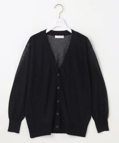 ANY SIS 【洗える】シアーVネック カーディガン